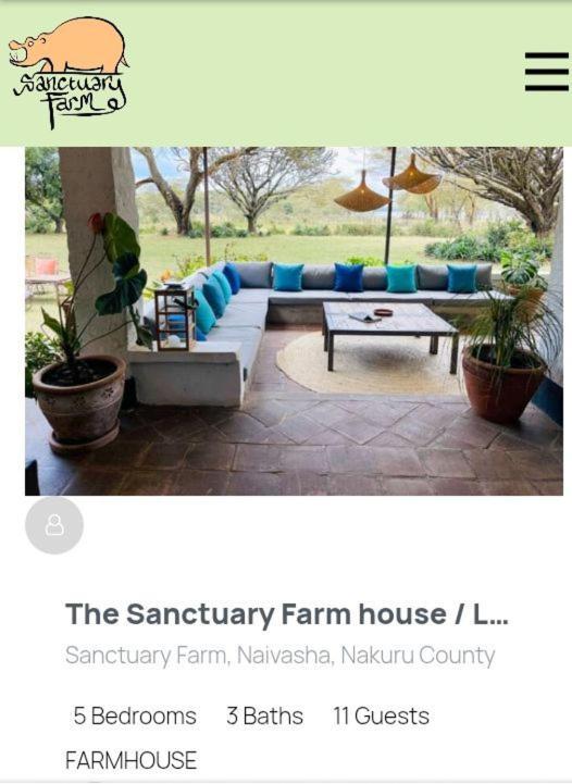 Sanctuary Farm Naivasha Villa Exterior foto